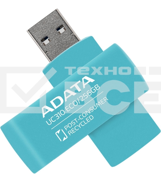 Флеш диск ADATA UC310E 256Gb USB 3.2 Gen1 зеленый UC310E-256G-RGN
