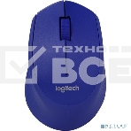 Мышь беспроводная Logitech M280 синий, 1000 dpi, радиоканал, USB, кнопки - 3, фото6