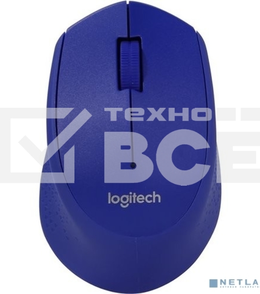 Мышь беспроводная Logitech M280 синий, 1000 dpi, радиоканал, USB, кнопки - 3