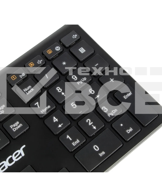Клавиатура Acer OKR020 беспроводная, USB, Радиоканал, черный