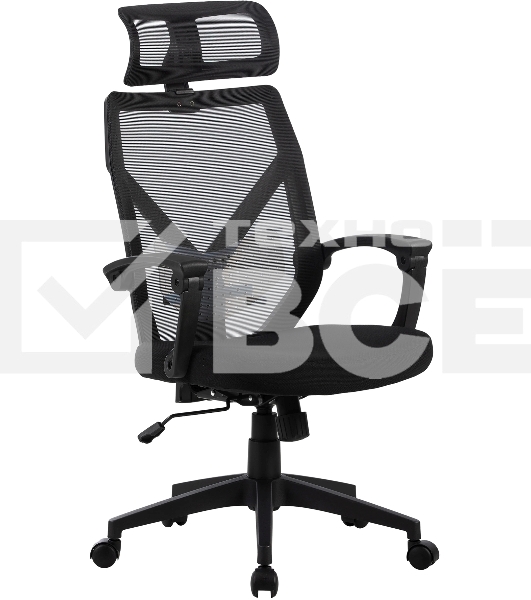 Кресло компьютерное Cactus CS-MC414-BK черный, сетка/ткань