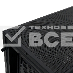 Компьютерный корпус HSPD F710, Panoramic Mid Tower, черный, TG, 0.5 SPCC, 3x120мм ARGb E-ATX, ATX, mATX, mITX 185/395/270мм 2x2.5