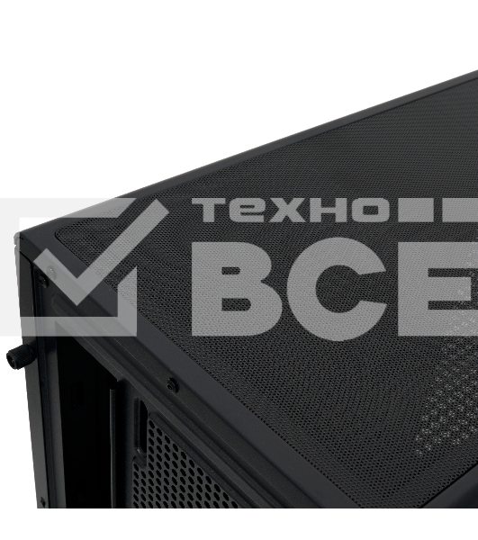 Компьютерный корпус HSPD F710, Panoramic Mid Tower, черный, TG, 0.5 SPCC, 3x120мм ARGb E-ATX, ATX, mATX, mITX 185/395/270мм 2x2.5