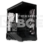 Компьютерный корпус без блока питания HSPD F711-TGbK, Panoramic Full Tower, Black, TG, 0.7 SPCC, no fans ATX, mATX, mITX 190/420/280мм 2x2.5', 2x3.5', 7xPCI 1xUSB-A 3.0, 1xUSB-C 445x235x475мм, фото13
