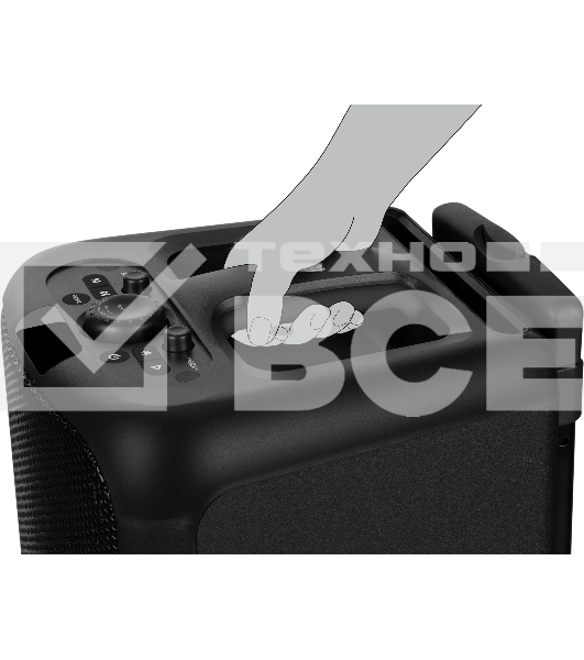 Колонка портативная Sven АС PS-1000 черный 160W 1.0 BT/3.5Jack 8000mAh (SV-022686)