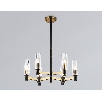 Люстра Ambrella light LH55511/6 BK/BS/CL черный/латунь/прозрачный E14*6 max 40W D570*760, фото7