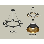Светильник Ambrella light XB9198101/8 SBK/PYG/CL черный песок/золото желтое полированное/прозрачный GX53 (C9198, N8145), фото4