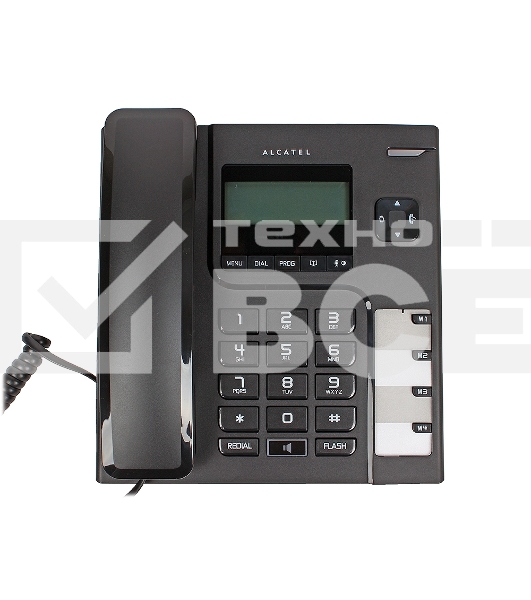 Телефон проводной Alcatel T56 черный АОН, Display, Flash, Recall, Wall mt.