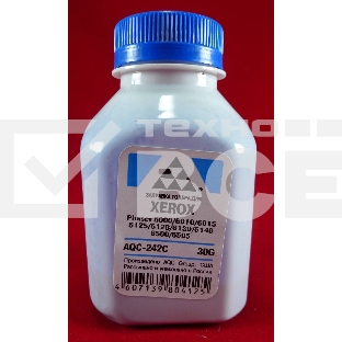 Тонер XEROX Phaser 6000/6010/6015/6125/6128/6130/6140/6500/6505 Cyan, (фл.30г.) AQC фас. России