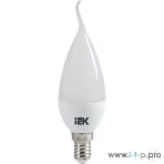 Лампа cветодиодная IEK LLE-CB35-7-230-30-E14 ECO CB35 свеча на ветру 7Вт 230В 3000К E14, фото 1
