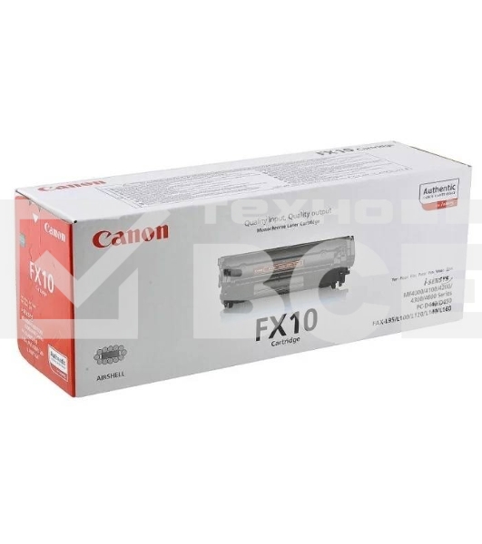 Картридж лазерный Canon FX-10 (0263B002) черный (2000 стр) для CANON FAX L100/120, MF4018/4120/4140/4150/4270/4320/4330/4340/4350/4370