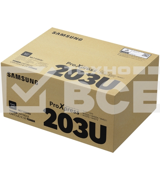 Картридж лазерный SAMSUNG MLT-D203U/ SU917A черный для Samsung SL-M4020/4070 (15000стр.)