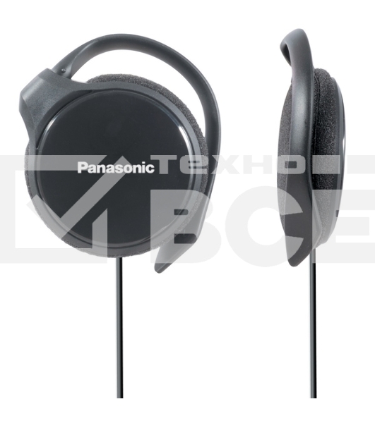 Наушники накладные Panasonic RP-HS46E-K 1.1м черный проводные (крепление за ухом)