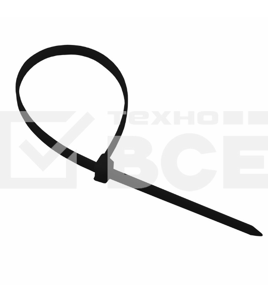 Хомут-стяжка кабельная нейлоновая Rexant 600 x7.6 мм, черная, упаковка 100 шт.