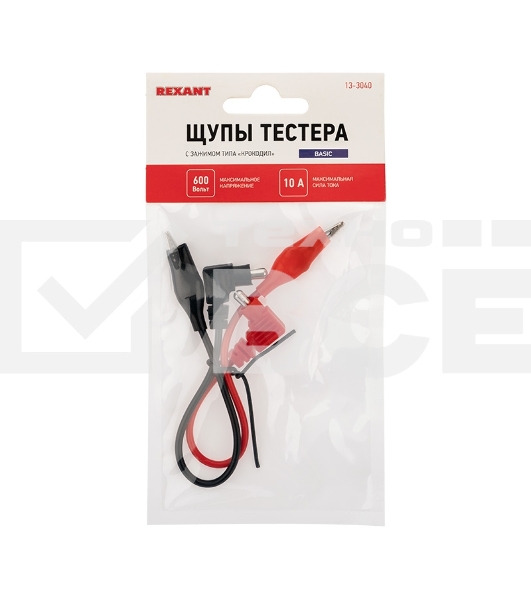Щупы тестера с зажимом типа «крокодил» REX10 13-3040 Rexant