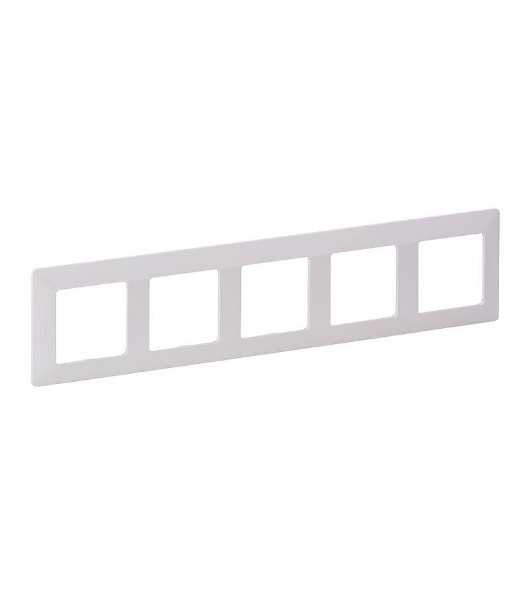 Рамка Valena LIFE 'Белая'. 5-постовая универсальная Valena LIFE. Рамка 'Белая'. 5-постовая универсальная