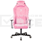 Кресло игровое Knight N1 Fabric розовый Velvet 36 с подголов. крестовина металл, фото18