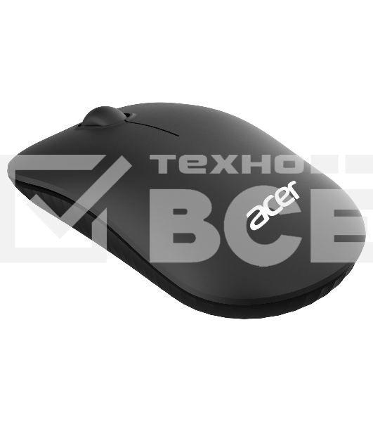 Мышь беспроводная Acer OMR130 черный, 1200 dpi, радиоканал, USB, кнопки - 3