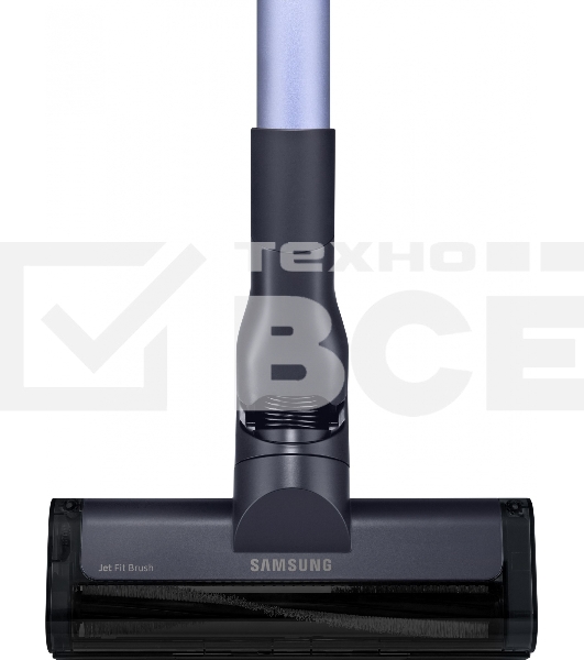 Пылесос вертикальный Samsung VS15A6031R4/EV фиолетовый/чёрный, питание от аккумулятора, 150 Вт, уборка сухая, пылесборник 0.8 л, работа от АКБ max 40 мин.