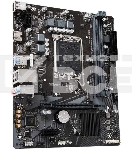Материнская плата Gigabyte H610M K DDR4 V2.0, LGA 1700, Intel H610, 2xDDR4, 2xSATA, 1xM.2, 1xPCIe 4.0 x16, 1xPCIe x1, 1xHDMI, 1x 1Gb LAN, 2xUSB-A 3.2 Gen 1, 4xUSB-A 2.0, 3x 3.5 мм, 7.1, mATX