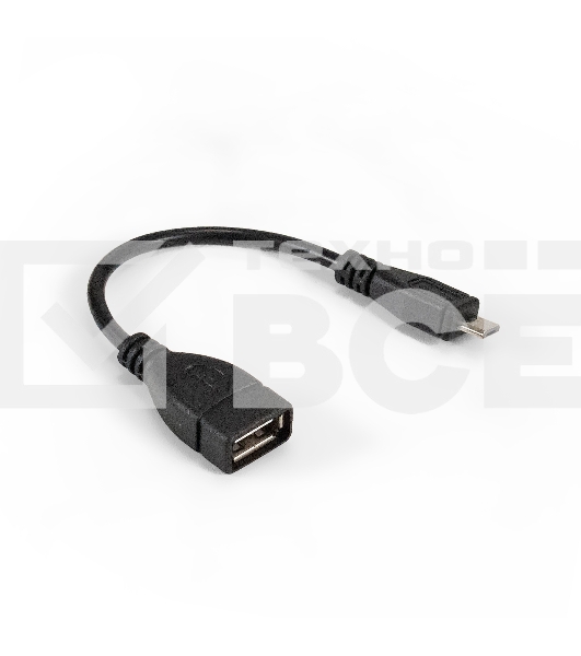 Кабель OTG USB 2.0 ExeGate EX-OTG-USB2-AFmicroBM5P-0.15 (AF/microBm 5P, 0,15м)