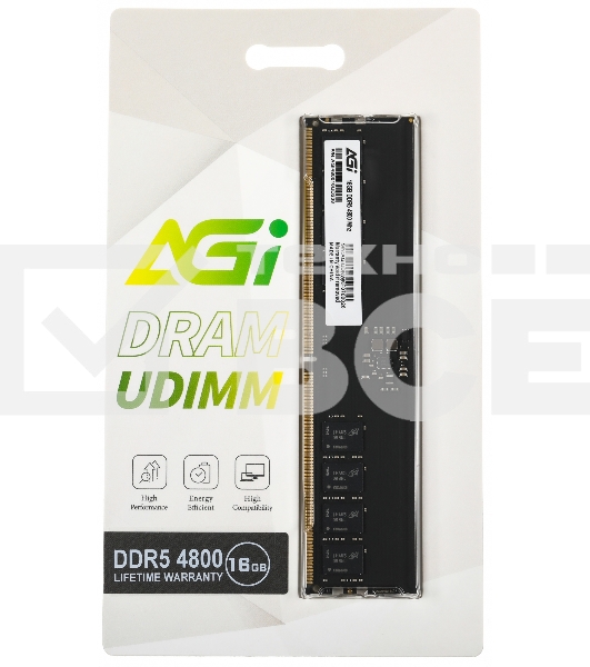 Оперативная память AGI, DDR5, 16GB (1x16GB), 4800MHz, CL40