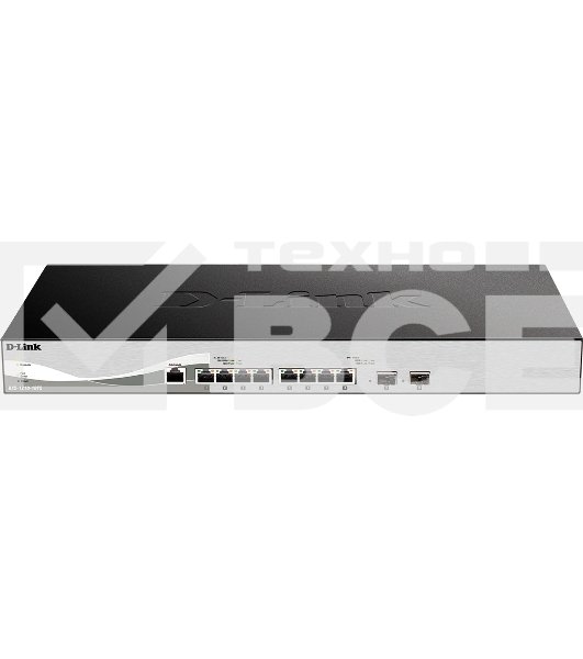 Настраиваемый L2+ коммутатор D-Link DXS-1210-10TS/B1A PROJ с 8 портами 10GBase-T и 2 портами 10GBase-X SFP+