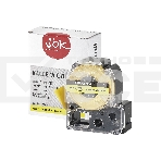 Кассета с лентой S'OK by Sakura Printing BLK6YBA14 для Epson, черный на желтом, φ14мм/2.5м, фото 1