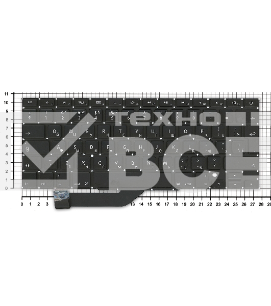 Клавиатура для ноутбука MacBook Pro A1398 большой Enter