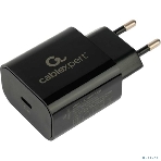 Сетевое зарядное устройство Cablexpert 20Вт, 3А, QC3.0/PD, 1xType-C, черный, пакет, фото 1