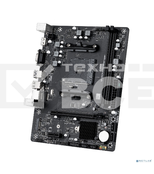 Материнская плата CBR B450M Challenger, AM4, AMD B450, 2xDDR4, 4xSATA, 1xM.2, 1xPCIe 3.0 x16, 1xPCIe x1, 1xHDMI, 1xVGA, 1x1Gb LAN, 2xUSB 2.0, 2xUSB 3.2 Gen 1, 3x3.5 мм, 7.1, mATX