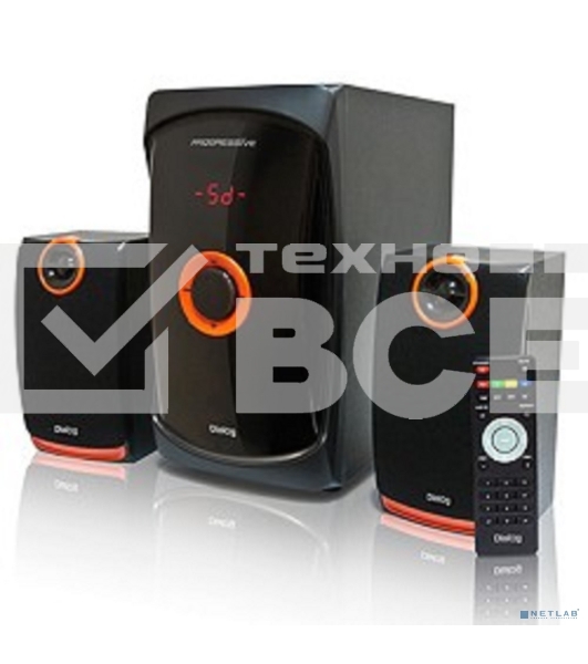 Колонки Dialog Progressive AP-200 BLACK { 2.1, 30W+2*15W RMS, USB+SD reader }