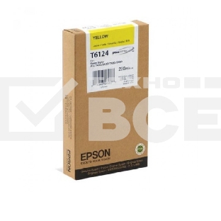 Картридж струйный Epson C13T612400 желтый (220 мл) для Stylus 7400, 7450, 9400, 9450