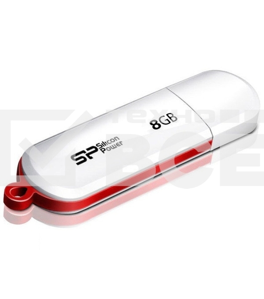 Флешка USB Silicon Power 8Gb LuxMini 320 SP008GBUF2320V1W USB2.0 белый