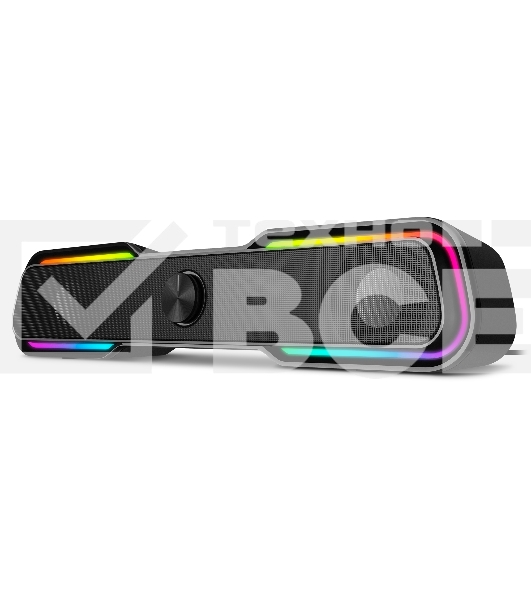 Колонки чёрные Sven 450 2.0 (2x5W, Bluetooth, RGB-подсветка)
