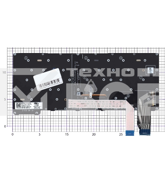 Клавиатура для ноутбука Lenovo ThinkPad X13 Gen 2 черная