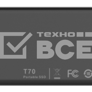 Внешний SSD Dahua T70 2TB USB3.2 Gen2 Type-C, R/W up to 555MB/s/500MB/s, TBW 1240TB 3year wty