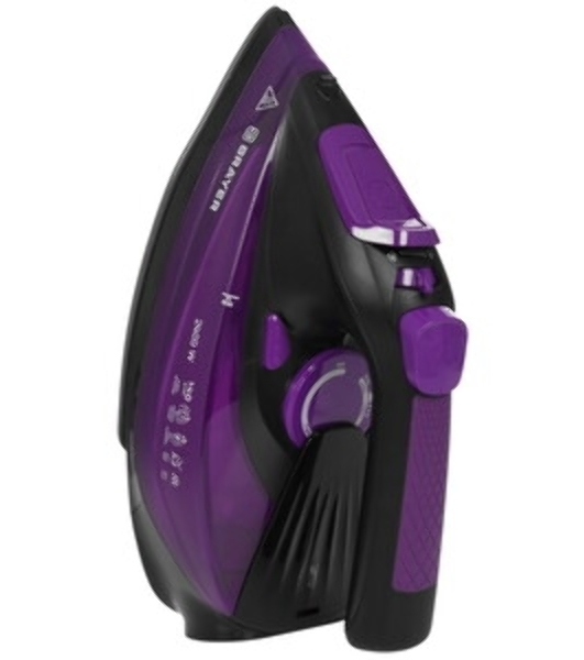 Утюг BRAYER BR4016 фиолетовый/черный, 2400 Вт, 25 г/мин, 140 г/мин, 350 мл