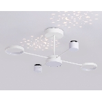 Потолочный светодиодный светильник с пультом Ambrella light FL51631/4+1 WH белый 3000K-6400K 48W 910*745*300 (ПДУ ИК), фото6