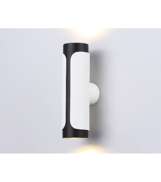 Светильник Ambrella light TN51614/2 WH/BK белый/черный GU10/2 D58*195*82