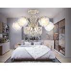 Светильник Ambrella light TR3066/5 WH/GD белый/золото E27*5 max 40W D590*340, фото7