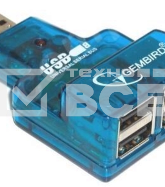 Контроллер GEMBIRD  HUB USB2.0 Mini 4-port UHB-CN224