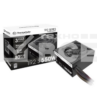 Блок питания Thermaltake TR2 S (PS-TRS-0550NPCWEU-2), 550Вт, 80 PLUS, 120мм, черный