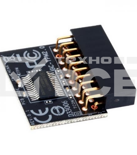 Модуль защиты информации Gigabyte GC-TPM2.0, TPM header key, LPC bus, (for Intel 200/100/8/9/99 series, AMD AM4, FM2 series) OEM