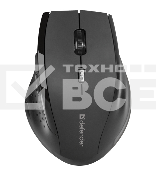 Мышь беспроводная Defender Accura MM-365 черный, 1600 dpi, радиоканал, USB, кнопки - 6