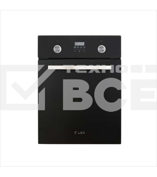 Духовой шкаф LEX EDP 4590 BL Matt Edition  объем 55л, LED таймер, 9 функций, встраиваемый