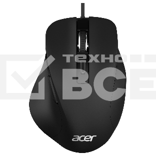 Мышь проводная Acer OMW120 черный, 2000 dpi, USB, кнопки - 6