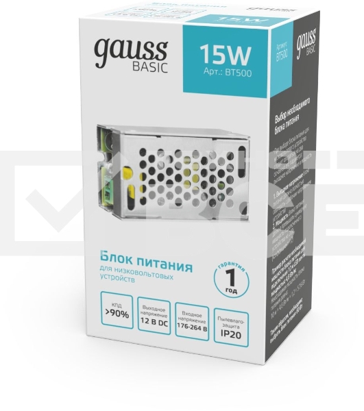 Блок питания Basic 12V 15W IP20 1/200