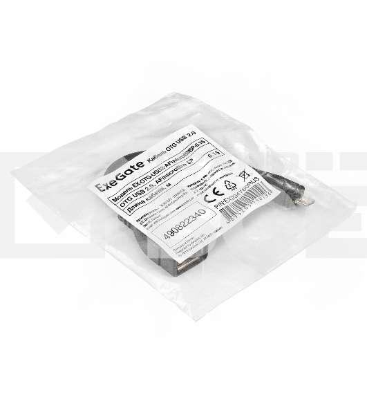 Кабель OTG USB 2.0 ExeGate EX-OTG-USB2-AFmicroBM5P-0.15 (AF/microBm 5P, 0,15м)