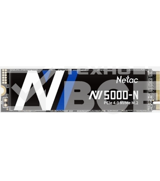 Накопитель SSD Netac NV5000-N, 1Tb, M.2 2280, PCIe 4.0 x4, NVMe, R/W 4800/4600, с радиатором